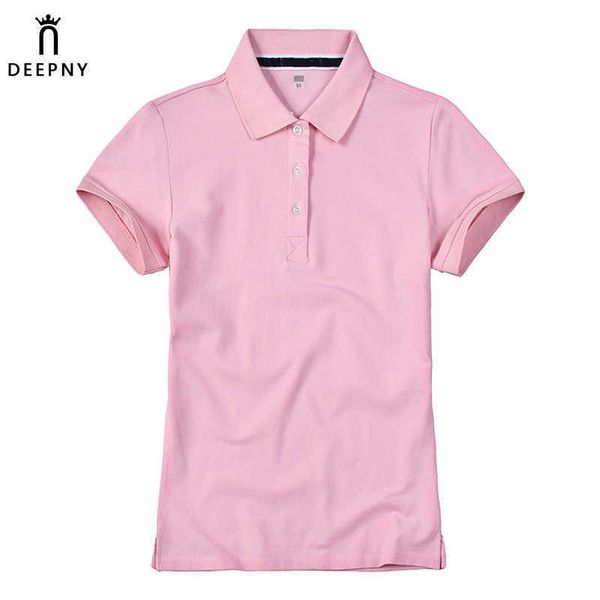 college style polo shirt women's t-shirt short sleeve collar casual work clothes summer print, White
college style polo shirt women's t-shirt short sleeve collar casual work clothes summer print, White