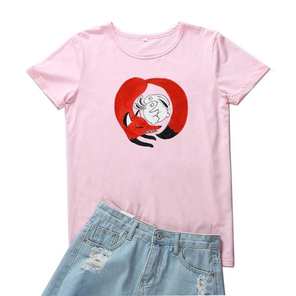 women's t-shirt fashion cartoons animal print t shirt women lovely pattern camiseta mujer tshirt cotton harajuku aesthetic tee femme, White
women's t-shirt fashion cartoons animal print t shirt women lovely pattern camiseta mujer tshirt cotton harajuku aesthetic tee femme, White