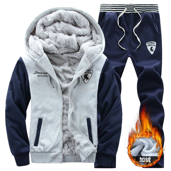 men's tracksuits hooded sweater casual sportswear 2 piece sets suit plus velvet thick sports baseball jacket + pants tracksuit aa1, Gray
men's tracksuits hooded sweater casual sportswear 2 piece sets suit plus velvet thick sports baseball jacket + pants tracksuit aa1, Gray