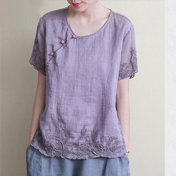 women's blouses & shirts 2021 summer spring womens short sleeve purple yellow embroidery loose 4xl linen blouse , korean orange womanto, White
women's blouses & shirts 2021 summer spring womens short sleeve purple yellow embroidery loose 4xl linen blouse , korean orange womanto, White
