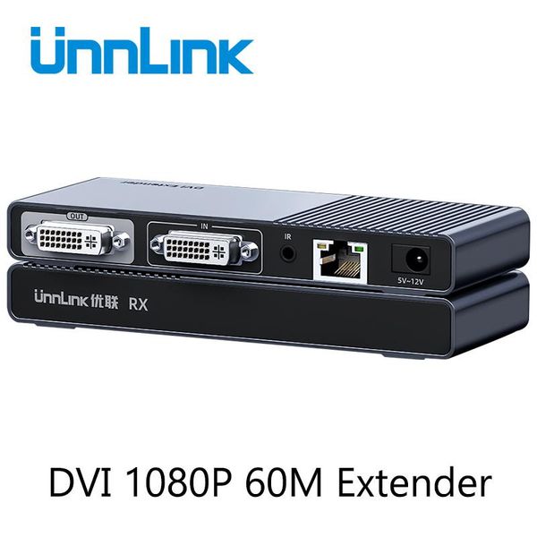 unnlink dvi network extender 60m lan rj45 cat6 ethernet extension fhd 1080p 60hz transmitter with output ir signal transmiss video cables &
unnlink dvi network extender 60m lan rj45 cat6 ethernet extension fhd 1080p 60hz transmitter with output ir signal transmiss video cables &