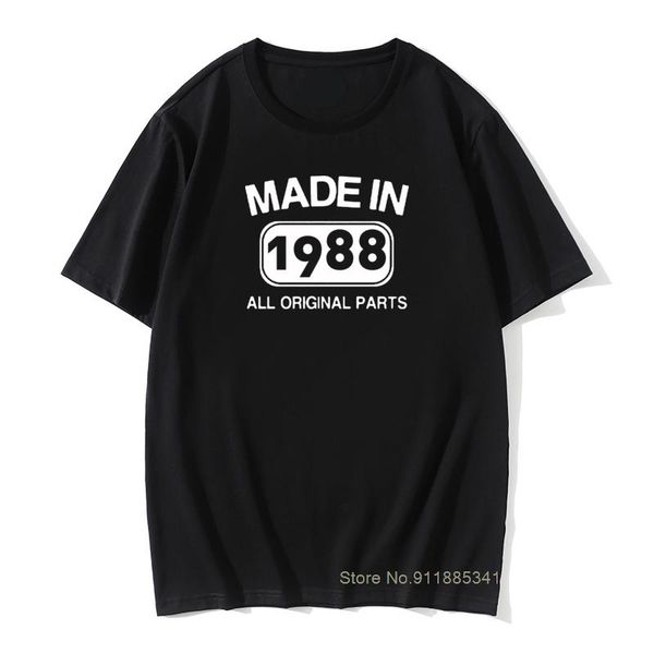 men's t-shirts made in 1988 33 years awesome birthday t-shirt mens short sleeves vintage funny hip hop printed t shirts tees, White;black
men's t-shirts made in 1988 33 years awesome birthday t-shirt mens short sleeves vintage funny hip hop printed t shirts tees, White;black