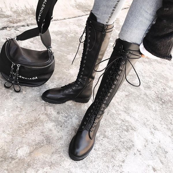 boots mordoan genuine cow leather women's thick-soled flat heel 2021 autumn high round toe women1, Black
boots mordoan genuine cow leather women's thick-soled flat heel 2021 autumn high round toe women1, Black