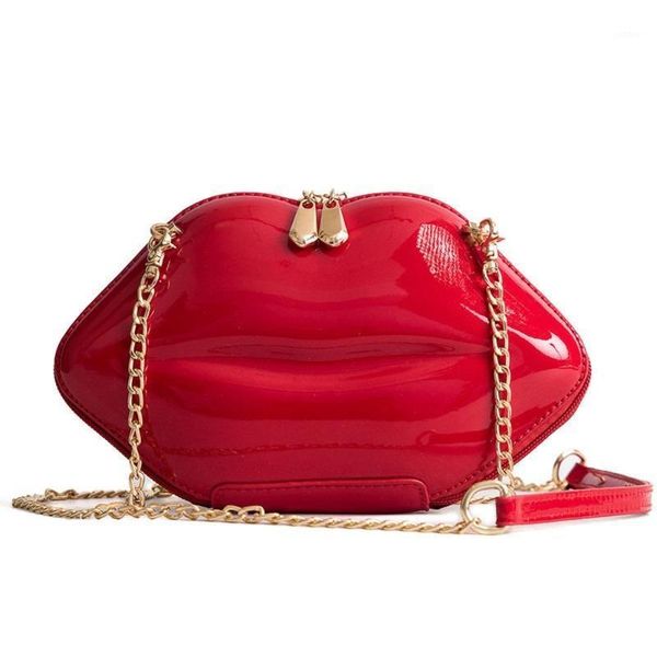 patent leather lip styling handbags fashion chain one shoulder diagonal bag wallets1, Red;black
patent leather lip styling handbags fashion chain one shoulder diagonal bag wallets1, Red;black