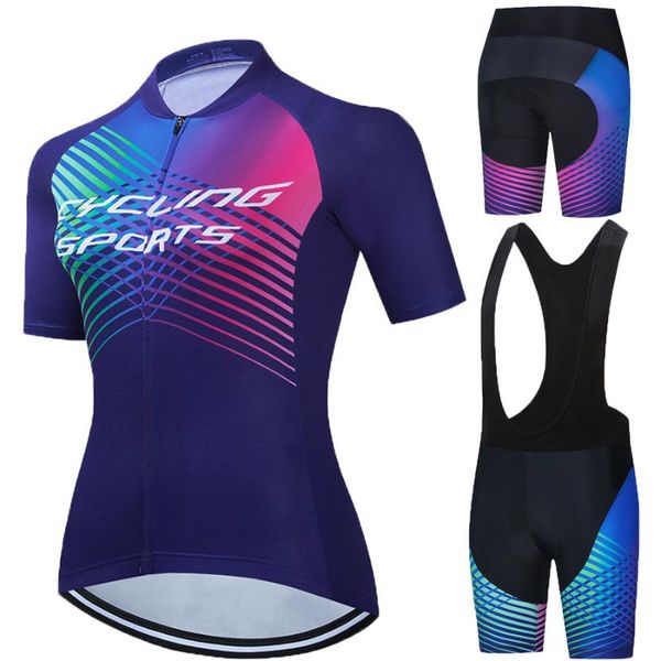 racing sets road bike jersey set cycling clothing women sponge pants pad crossrider gym apparel summer, Black;blue
racing sets road bike jersey set cycling clothing women sponge pants pad crossrider gym apparel summer, Black;blue
