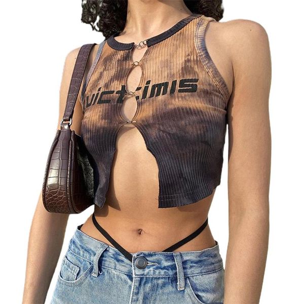 women's tanks & camis crew neck tank sleeveless letter tie dye print hollow out crop, White
women's tanks & camis crew neck tank sleeveless letter tie dye print hollow out crop, White