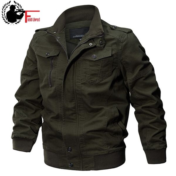 military jacket men autumn cotton pilot jacket coat army male bomber jackets air force cargo flight jaqueta plus size 5xl 6xl 210518, Black;brown
military jacket men autumn cotton pilot jacket coat army male bomber jackets air force cargo flight jaqueta plus size 5xl 6xl 210518, Black;brown