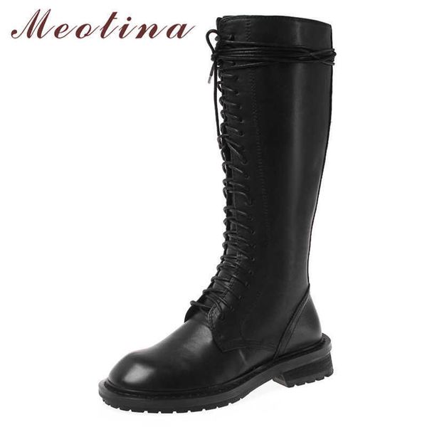 meotina winter knee high boots women natural genuine leather block heel long boots zipper round toe shoes lady autumn size 34-39 210608, Black
meotina winter knee high boots women natural genuine leather block heel long boots zipper round toe shoes lady autumn size 34-39 210608, Black