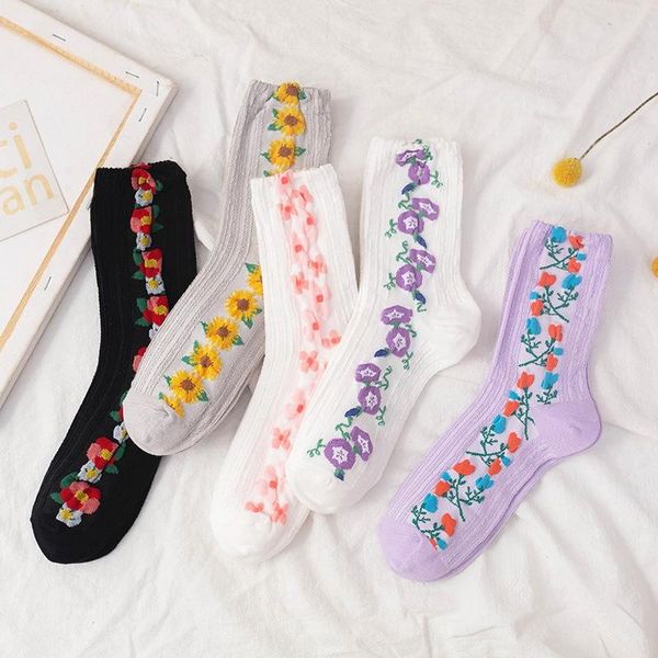 korean retro flowers autumn winter cotton casual socks warm women streetwear cute funny happy tube & hosiery, Black;white
korean retro flowers autumn winter cotton casual socks warm women streetwear cute funny happy tube & hosiery, Black;white
