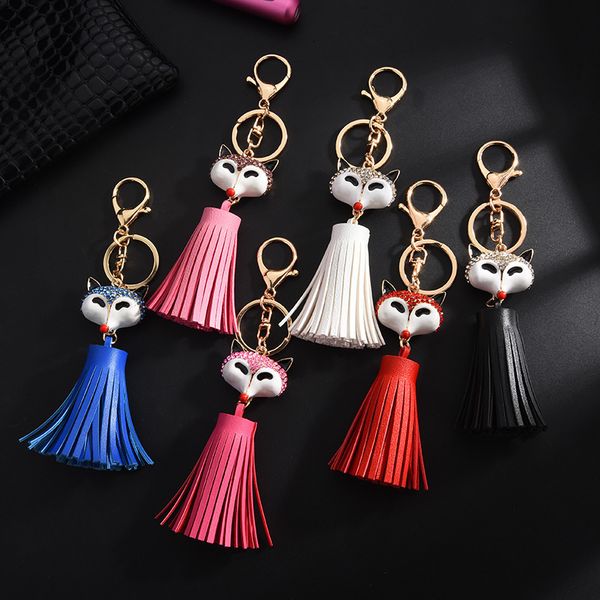 2021 fashion keychain bag pendant handmade fox pu tassel key chain pendant, Slivery;golden
2021 fashion keychain bag pendant handmade fox pu tassel key chain pendant, Slivery;golden