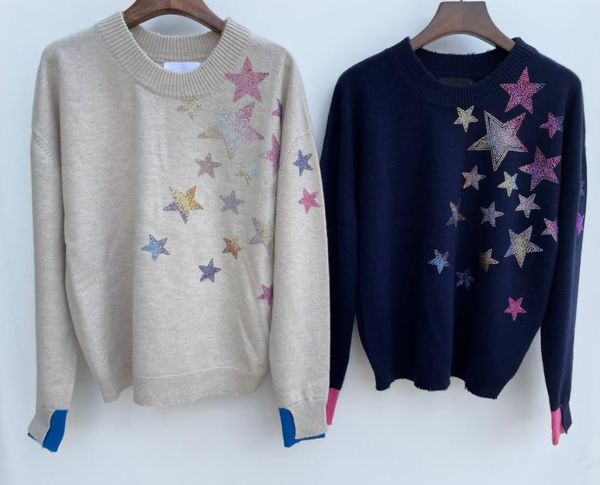 women's sweaters women sweater 2021 fall and winter loose two-color rhinestone round neck 100% cashmere pullover cardigan, White;black
women's sweaters women sweater 2021 fall and winter loose two-color rhinestone round neck 100% cashmere pullover cardigan, White;black