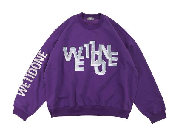 we11done purple sweatshirt 20ss oversize women men 11 sweatshirt plus cashmere hoodie welldone pullover, Black
we11done purple sweatshirt 20ss oversize women men 11 sweatshirt plus cashmere hoodie welldone pullover, Black