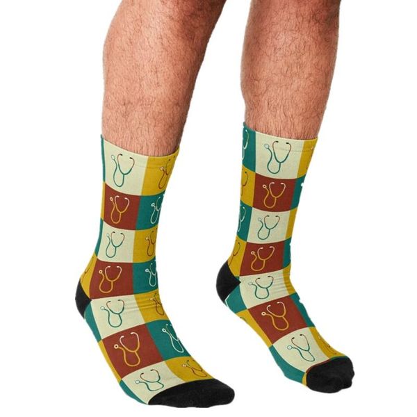 men's socks 2021 funny stethoscope nurses pattern printed hip hop men happy cute boys street style crazy for, Black
men's socks 2021 funny stethoscope nurses pattern printed hip hop men happy cute boys street style crazy for, Black