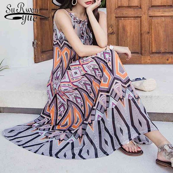 summer vacation fashion beach sleeveless chiffon women dresses long a-line vintage bohemian loose soft dress d818 30 210521, Black;gray
summer vacation fashion beach sleeveless chiffon women dresses long a-line vintage bohemian loose soft dress d818 30 210521, Black;gray