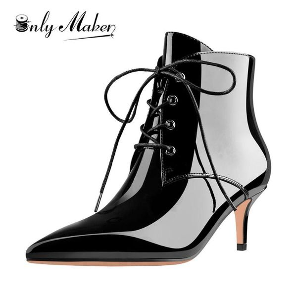 boots onlymaker women's kitten low heel ankle bootie pointed toe lace up comfortable walking short black big size us15 eu46
boots onlymaker women's kitten low heel ankle bootie pointed toe lace up comfortable walking short black big size us15 eu46