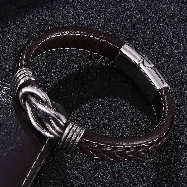 charm bracelets men jewelry brown leather bracelet trendy accessories stainless steel magnet clasp male wristband birthday gift sp0772, Golden;silver
charm bracelets men jewelry brown leather bracelet trendy accessories stainless steel magnet clasp male wristband birthday gift sp0772, Golden;silver