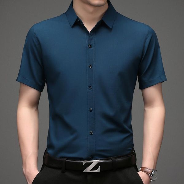 men's casual shirts solid color 2021 british style short sleeve business formal dress shirt streetwear social, White;black
men's casual shirts solid color 2021 british style short sleeve business formal dress shirt streetwear social, White;black