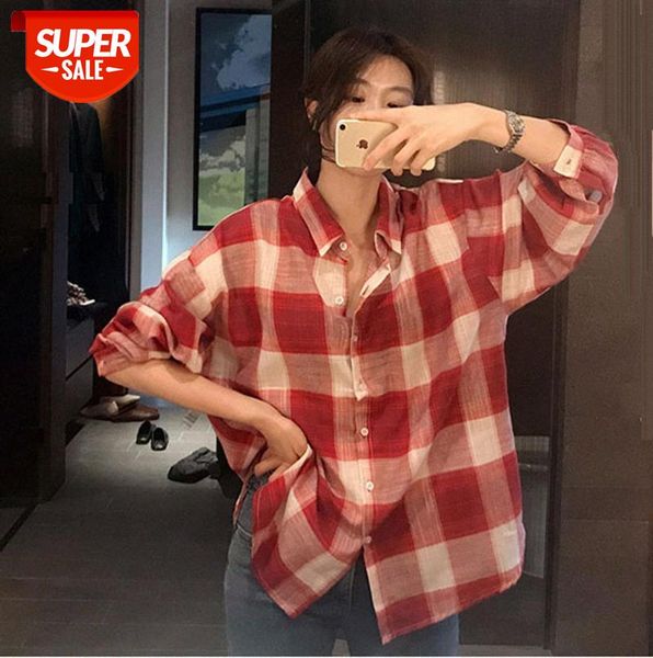 910104 korean casual large plaid shirt mid-length loose and thin bottoming jacket #ao9j, Black;gray
910104 korean casual large plaid shirt mid-length loose and thin bottoming jacket #ao9j, Black;gray