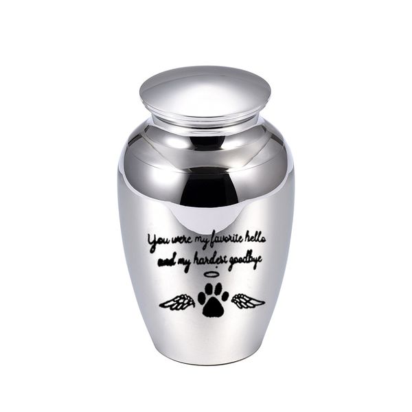 70x45mm angel wings cremation urn for pet ashes pendant dog paw print aluminum alloy ashes holder keepsake -you were my favorite hello and.., Silver
70x45mm angel wings cremation urn for pet ashes pendant dog paw print aluminum alloy ashes holder keepsake -you were my favorite hello and.., Silver
