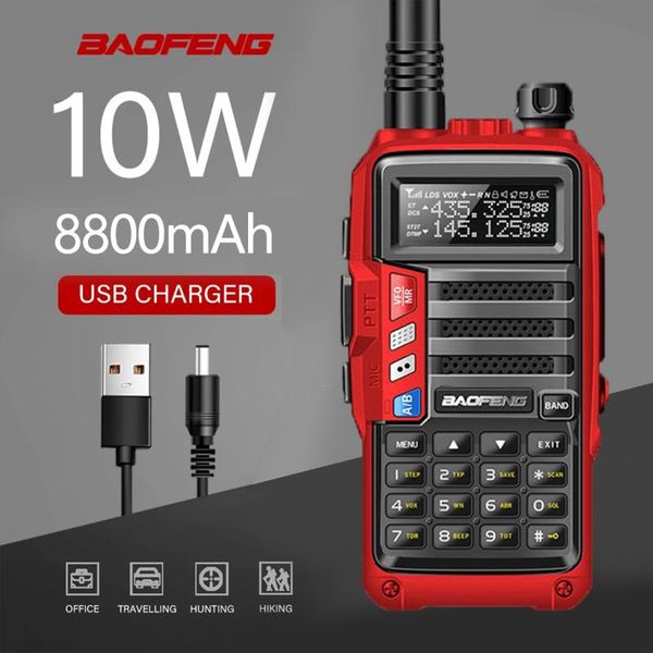 walkie talkie baofeng uv-5r 10w/8w radio station comunicador uv5r transceiver dual band handheld fm cb
walkie talkie baofeng uv-5r 10w/8w radio station comunicador uv5r transceiver dual band handheld fm cb