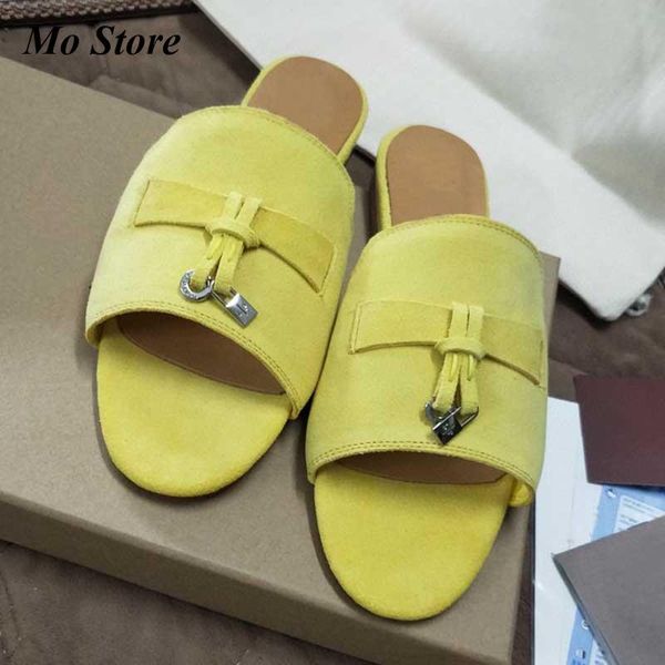 slippers spring summer round toe suede flat candy color tassel metal lock decor mules flip flops beach shoes women sandals, Black
slippers spring summer round toe suede flat candy color tassel metal lock decor mules flip flops beach shoes women sandals, Black