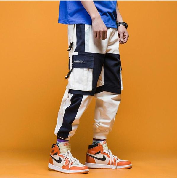 men's pants 2021 spring and autumn harem streetwear jogger ribbons trousers, Black
men's pants 2021 spring and autumn harem streetwear jogger ribbons trousers, Black