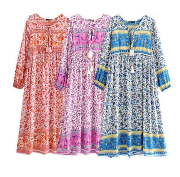 dresses women beach floral print maxi v neck tassel long sleeve vintage bohemian vacation spring summer loose casual boho es, Black;gray
dresses women beach floral print maxi v neck tassel long sleeve vintage bohemian vacation spring summer loose casual boho es, Black;gray