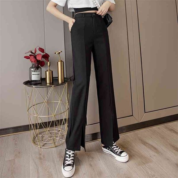 fashion women pants high waist suit loose trousers wide leg female casual plus size flare 210507, Black;white
fashion women pants high waist suit loose trousers wide leg female casual plus size flare 210507, Black;white