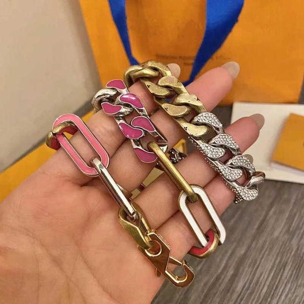 luxury designer cuban mixed chains necklaces fashion hardened macaron enamel titanium steel hip hop jewelry necklace for lovers men woman, Silver
luxury designer cuban mixed chains necklaces fashion hardened macaron enamel titanium steel hip hop jewelry necklace for lovers men woman, Silver