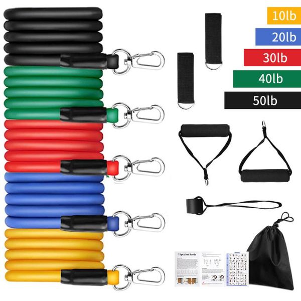 resistance bands 11 pcs band set elastic rubber fitness exercise tube pull up rope training expander gym pilates equipment
resistance bands 11 pcs band set elastic rubber fitness exercise tube pull up rope training expander gym pilates equipment
