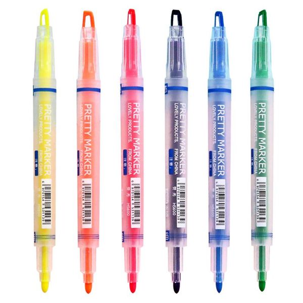 highlighters 36 pcs dual-side highlighter pen fluorecent marker for paper fax stationery office school supplies canetas escolar fb857, Black;red
highlighters 36 pcs dual-side highlighter pen fluorecent marker for paper fax stationery office school supplies canetas escolar fb857, Black;red