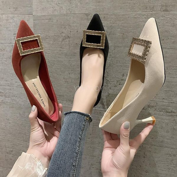 dress shoes fashion the high heels square buckle party pointed toe slip-on bling breathable women zapatilla mujer, Black
dress shoes fashion the high heels square buckle party pointed toe slip-on bling breathable women zapatilla mujer, Black