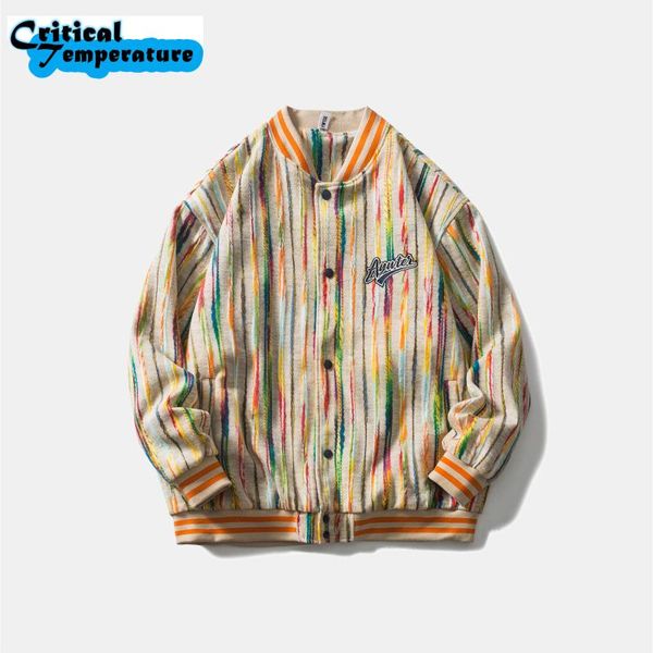 men's jackets 2021 men streetwear jacket hip hop striped embroidery letter harajuku cotton casual autumn coat outwear button, Black;brown
men's jackets 2021 men streetwear jacket hip hop striped embroidery letter harajuku cotton casual autumn coat outwear button, Black;brown