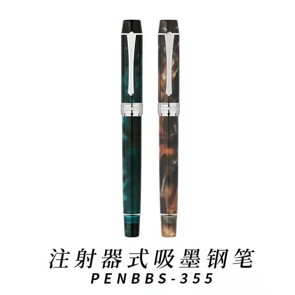 fountain pens penbbs 355 resin piston pen fine nib 0.5mm silver clip ink business office writing gift
fountain pens penbbs 355 resin piston pen fine nib 0.5mm silver clip ink business office writing gift