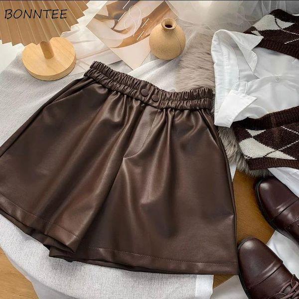 women's shorts women fashion vintage wide leg high waist pockets leather baggy all-match solid street korean style female simple cozy, White;black
women's shorts women fashion vintage wide leg high waist pockets leather baggy all-match solid street korean style female simple cozy, White;black