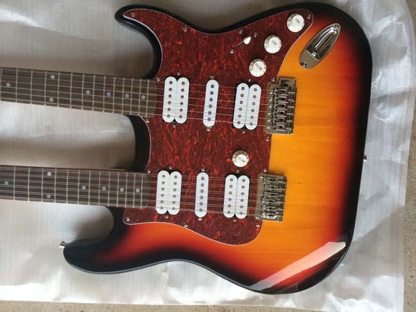 master double - headed electric guitar tiger stripes 6 strings and 12 strings effect of explosion
master double - headed electric guitar tiger stripes 6 strings and 12 strings effect of explosion