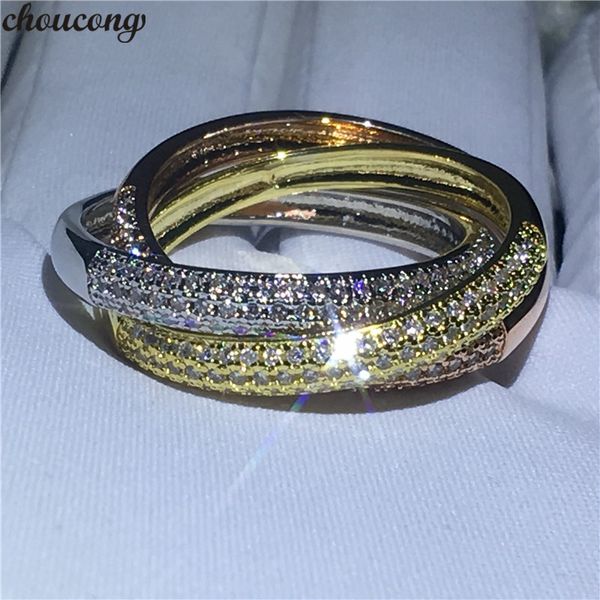 choucong 3-in-1 finger ring sets pave setting 5a zircon cz 925 sterling silver engagement wedding band rings for women jewelry, Slivery;golden
choucong 3-in-1 finger ring sets pave setting 5a zircon cz 925 sterling silver engagement wedding band rings for women jewelry, Slivery;golden