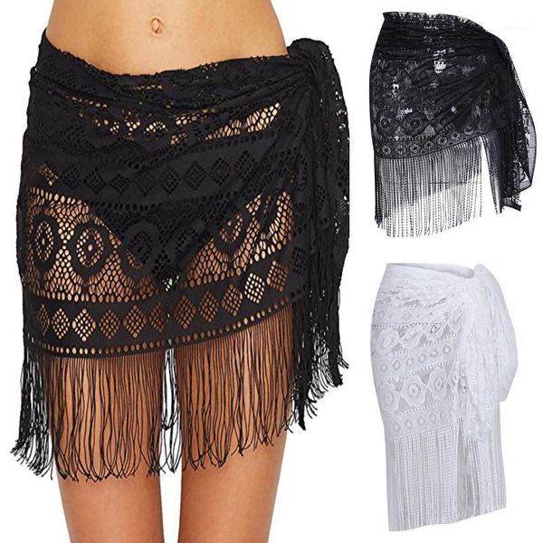 women's swimwear 2021 women scarf cover up wrap beach wear solid bikinis cover-ups skirts mesh biquini bather mujer, White;black
women's swimwear 2021 women scarf cover up wrap beach wear solid bikinis cover-ups skirts mesh biquini bather mujer, White;black