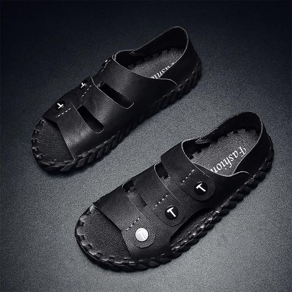 sandals sandalias hombre de cuero sandalen genuine leather men summer breathable mens hollow beach handmade big size 46 hiking, Black
sandals sandalias hombre de cuero sandalen genuine leather men summer breathable mens hollow beach handmade big size 46 hiking, Black