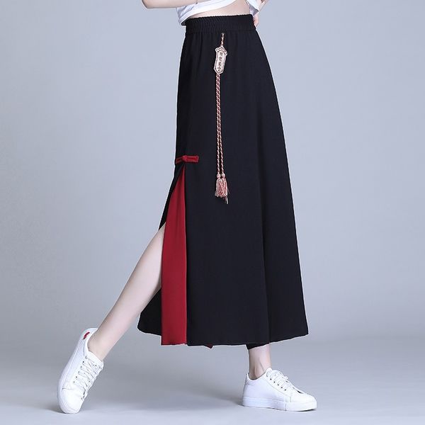 womens cropped contrast color cropped pants womens art chinese style loose pants cotton and linen casual trousers 10504, Red
womens cropped contrast color cropped pants womens art chinese style loose pants cotton and linen casual trousers 10504, Red