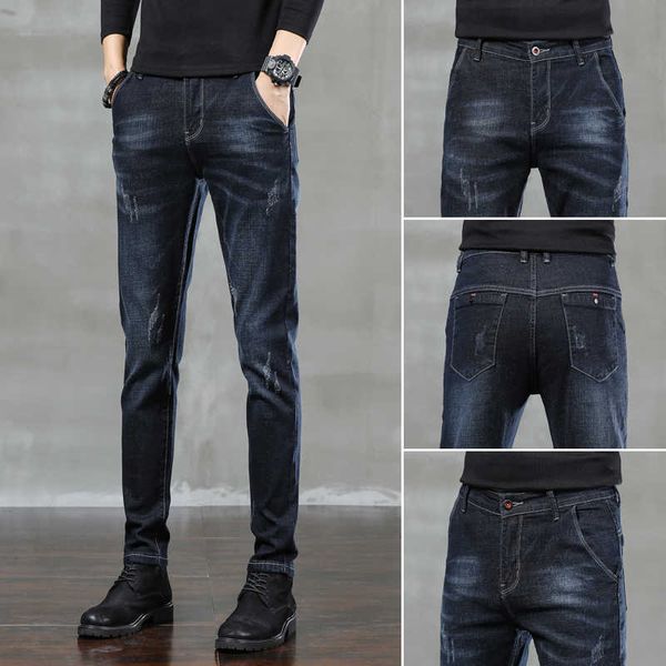 2021 new men's jean slim casual pants full length fashion business stretch trousers male brand pants black blue pantalones x0621
2021 new men's jean slim casual pants full length fashion business stretch trousers male brand pants black blue pantalones x0621