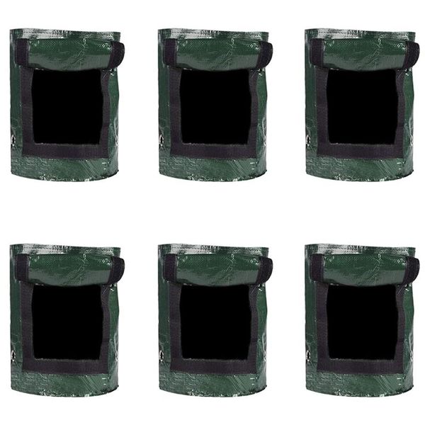planters & pots 10 gallon plant grow bags-6 packs fabric for potato thickened garden growing bags with window and handles
planters & pots 10 gallon plant grow bags-6 packs fabric for potato thickened garden growing bags with window and handles