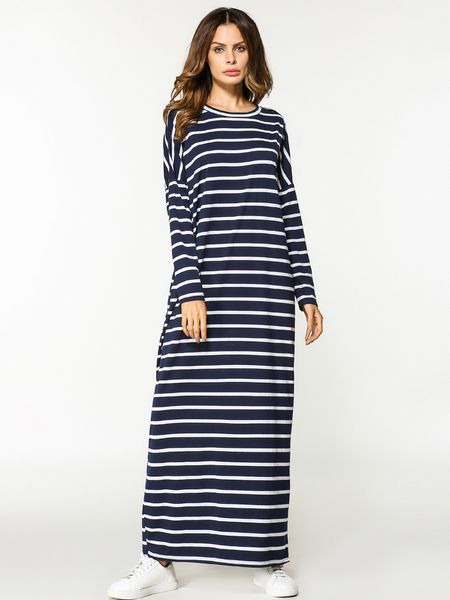 elegant striped muslim dress women long sleeve maxi dresses kimono kaftan worship service tunic middle east arab islamic clothes, Red
elegant striped muslim dress women long sleeve maxi dresses kimono kaftan worship service tunic middle east arab islamic clothes, Red