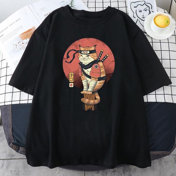 men's t-shirts cool japanese shinobi cat printing man breathable summer clothing fashion style t-shirt oversize casual, White;black
men's t-shirts cool japanese shinobi cat printing man breathable summer clothing fashion style t-shirt oversize casual, White;black