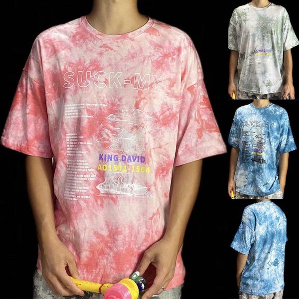 summer t-shirt short sleeve tshirt cotton tie dye couples tshirts loose crew neck harajuku novelty t-shirts personality men's, White;black
summer t-shirt short sleeve tshirt cotton tie dye couples tshirts loose crew neck harajuku novelty t-shirts personality men's, White;black