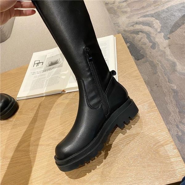 boots autumn and winter over 2021 the knee with thick heel rubber plush thin large tube, Black
boots autumn and winter over 2021 the knee with thick heel rubber plush thin large tube, Black