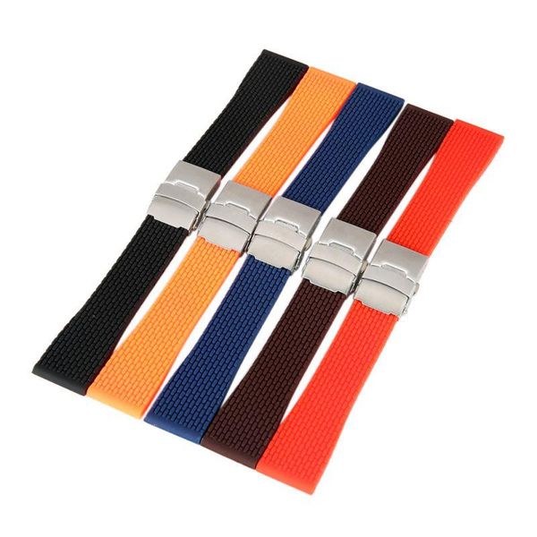 watch bands 18mm, 20mm, 22mm, 24mm silicone rubber strap band deployment buckle waterproof black watchband, Black;brown
watch bands 18mm, 20mm, 22mm, 24mm silicone rubber strap band deployment buckle waterproof black watchband, Black;brown