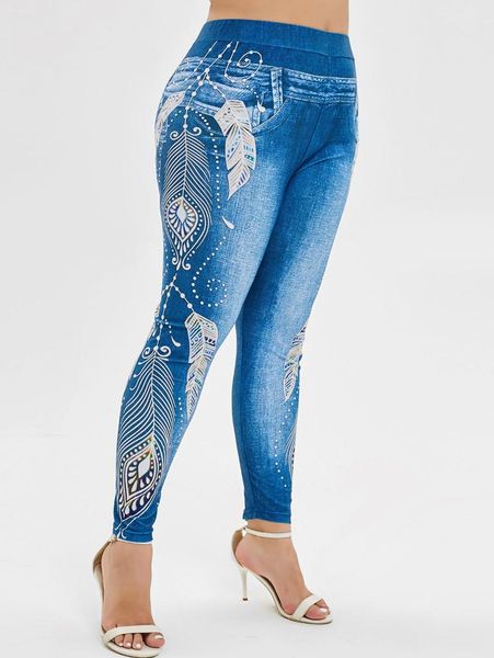 women's leggings wipalo plus size 3d jeans print high waist skinny women summer trousers straight capri casual bottoms 5xl, Black
women's leggings wipalo plus size 3d jeans print high waist skinny women summer trousers straight capri casual bottoms 5xl, Black