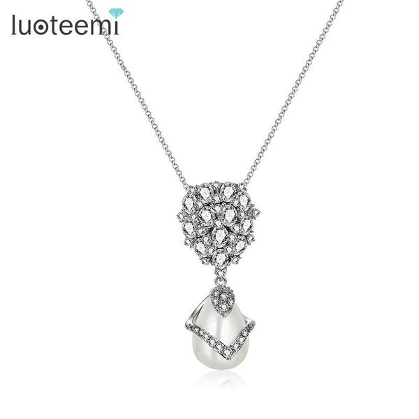 pendant necklaces luoteemi modern est christmas gift girls cz crystal imitation pearl necklace women fashion korea style jewelry 2021, Silver
pendant necklaces luoteemi modern est christmas gift girls cz crystal imitation pearl necklace women fashion korea style jewelry 2021, Silver
