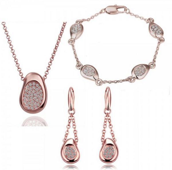 earrings & necklace fashion jewelry set women gift full diamond couple bean crystal bracelet gold plated, Silver
earrings & necklace fashion jewelry set women gift full diamond couple bean crystal bracelet gold plated, Silver